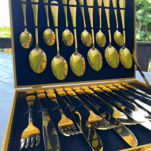 Conjunto de 24 peças de Luxo com Maleta Aveludada - Kelly & Casa