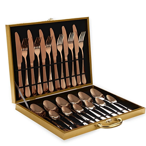 Conjunto de 24 peças de Luxo com Maleta Aveludada - Kelly & Casa